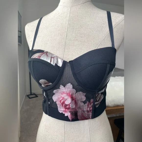 Floral Cami/Corset Top - Picture 2 of 4